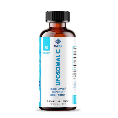 NuEthix Liposomal C Collagen Booster - Supports Immunity & Wellness, Non-GMO, 30 Servings