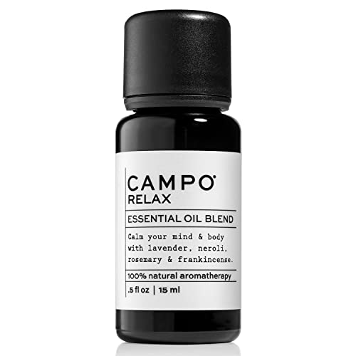 Campo Essential Oil Blend - Promotes Relaxation, Natural Ingredients, Herbaceous Scent - 15mL