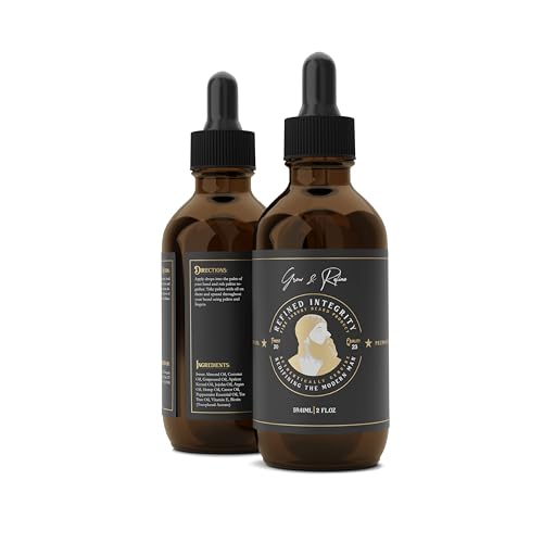 Refined Integrity Premium Beard Oil - Nourishing Growth with Biotin, Natural Oils - 2 fl oz