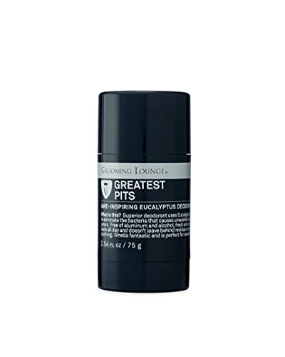 Grooming Lounge Greatest Pits Deodorant - Natural, Aluminum & Paraben-Free, Eucalyptus - 2.54oz