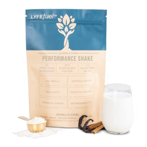 LyfeFuel Plant-Based Protein Powder - Boost Performance & Recovery with Greens, 24 Servings