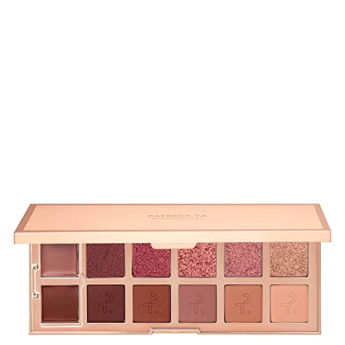 PATRICK TA Major Dimension II Rose Eyeshadow Palette - Paraben-Free, Blendable, 12 Shades