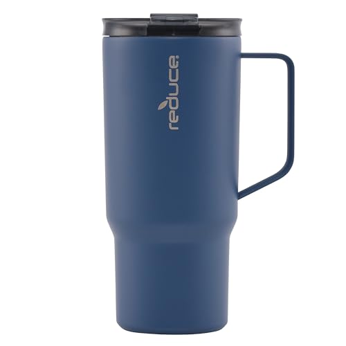 REDUCE 24 oz Hot1 Vacuum Insulated Mug - Keeps Drinks Hot 8 Hrs, BPA-Free, Mineral Blue