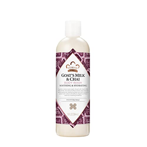 Nubian Heritage Body Wash - Soothing Goat's Milk & Chai, Fair Trade Shea Butter - 13oz