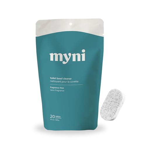 Myni Toilet Bowl Cleaner Refills - Powerful Stain Removal, Non-Toxic & Vegan - Pack of 20