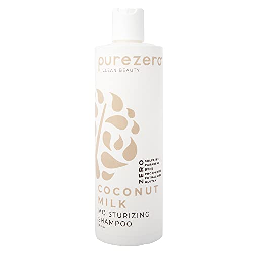 Purezero Coconut Milk Shampoo - Intense Hydration & Shine, Zero Sulfates & Parabens - 12oz