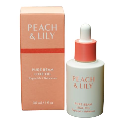 Peach & Lily Face Oil - Nourishing Squalane & Jojoba, Antioxidant-Rich Formula - 30ml