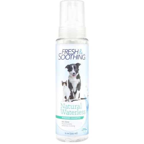 Naturel Promise Waterless Foaming Dog Shampoo - Gentle Clean, Moisturizes Itching - 11oz