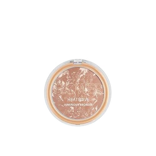 FLOWER Beauty Heatwave Bronzer - Effortless Blend, Luminous Finish, Vegan - Sunrise