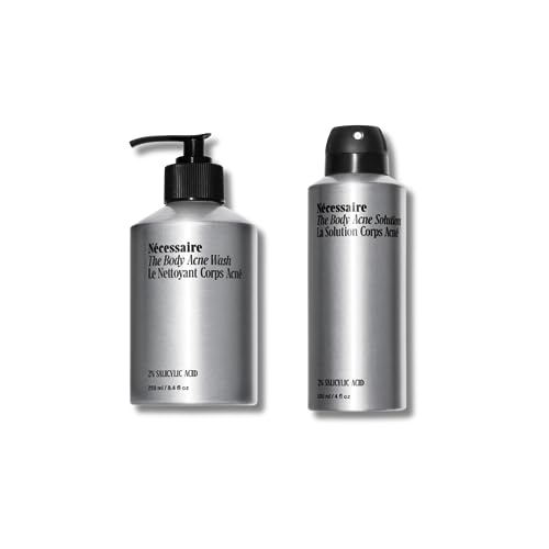 Nécessaire The Body Acne Duo - Medicated Treatment with 2% Salicylic Acid, Vegan - 2 Products