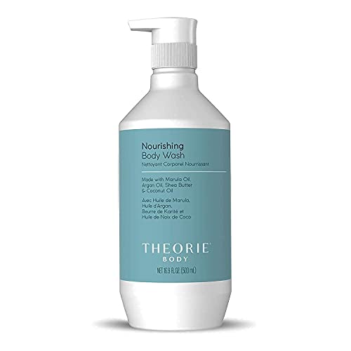 Theorie Body Wash - Hydrating Marula, Argan & Coconut Oils, Amber Rose Scent - 500mL