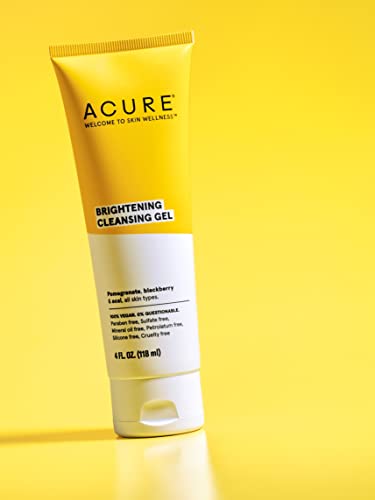 Acure Skin Care Set - Softens & Detoxifies for Glowing Skin, Vegan & Cruelty-Free - 4 Products