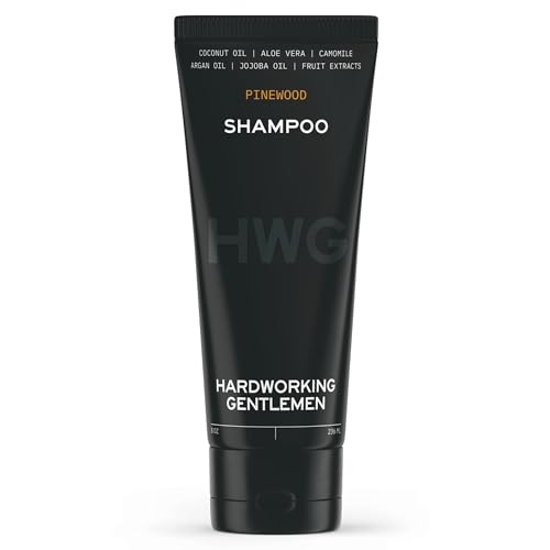 Hardworking Gentlemen Shampoo - Nourishing Coconut Oil & Aloe Vera, Pinewood Scent - 16oz