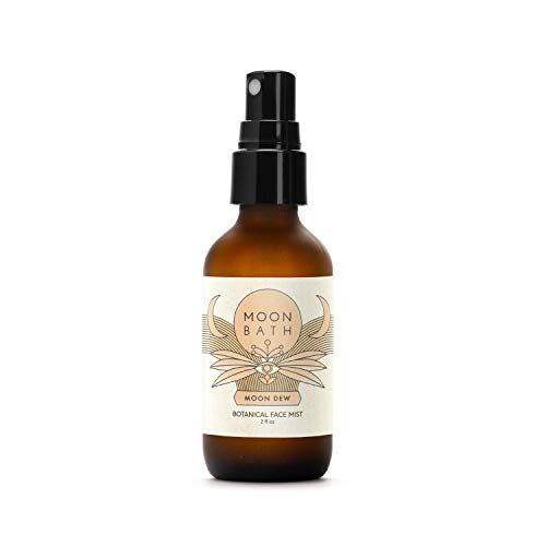 Moon Dew Botanical Face Mist - Hydrating Toner with Frankincense, Lavender, Aloe Vera - 2 fl oz