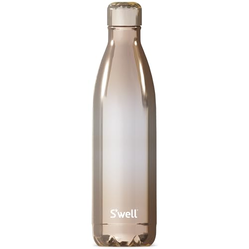 S'well Stainless Steel Water Bottle - Insulated, BPA-Free, Rose Gold Ombre - 25oz