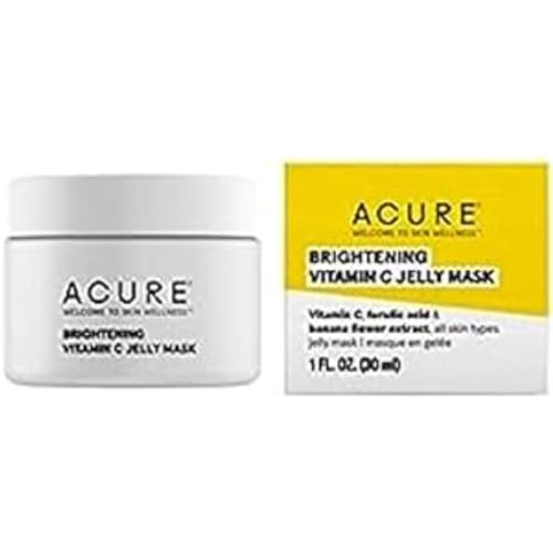 ACURE Brightening Face Mask - Boost Radiance with Vitamin C & Ferulic Acid, Vegan - 1 Oz