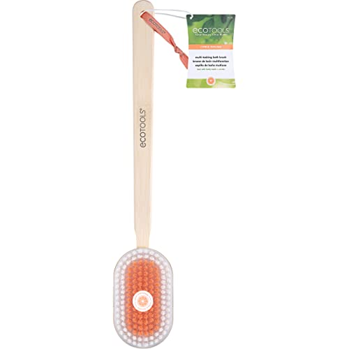 EcoTools Multi-Tasking Bath Brush - Gentle Exfoliation, Citrus Infused Bristles - 1 Count