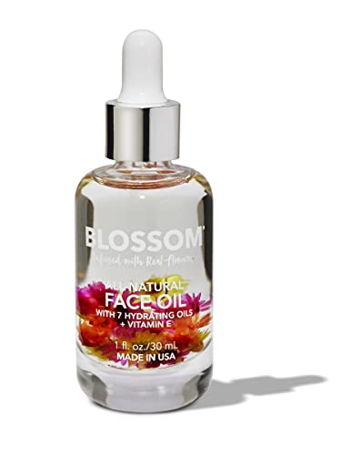 Blossom Face Oil - Nourishing Vitamin E, Real Flower Infusion, Vegan - 1 fl. oz., Summer Breeze