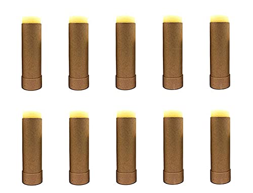 Healthcom Lip Balm Tubes - Durable, Natural, Refillable, Ideal for DIY & Gift - 2oz, 10 Pack