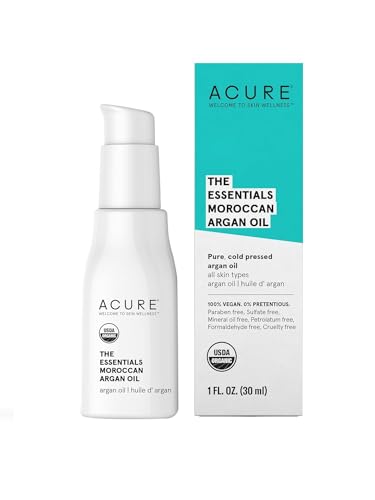 Acure Moroccan Argan Oil - Hydrating Multi-Purpose Carrier Oil, Rich in Vitamin E - 1 Fl Oz