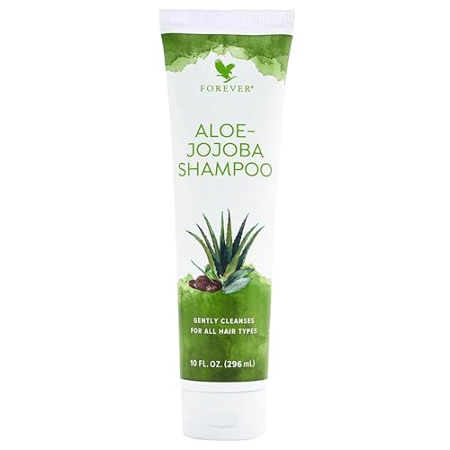 Forever Living Aloe-Jojoba Shampoo - Nourishing Cleanse for All Hair Types, Gluten-Free - 10 fl oz