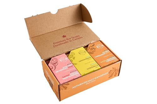 Crate 61 Body Soap - Nourishing Cold Process Bar with Essential Oils, Pack of 6 - Citrus