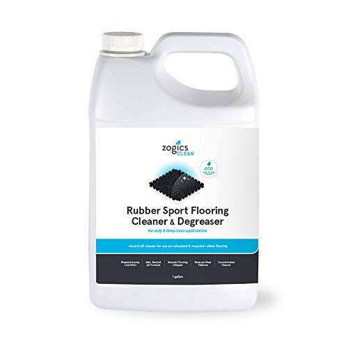 Zogics Rubber Flooring Cleaner - Heavy Duty Degreaser, Non-Toxic, Biodegradable - 1 Gallon