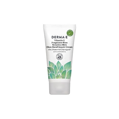 Derma E Hand Cream - Hydrating Relief for Sensitive Skin, Natural Ingredients - 2 oz