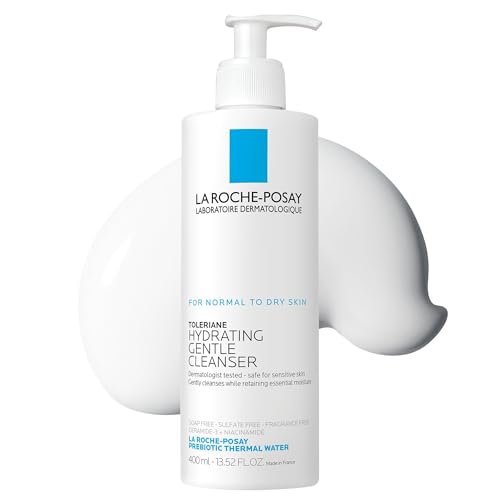 La Roche-Posay Toleriane Face Cleanser - Hydrating, Niacinamide & Ceramides, Fragrance-Free - 13.5oz