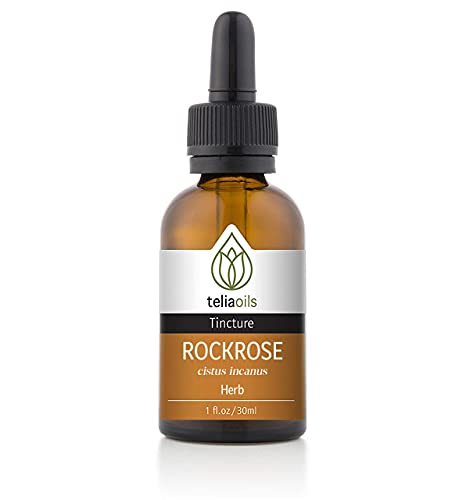 Teliaoils Organic Rockrose Tincture - Rapid Absorption, Certified Organic, Gluten-Free - 1oz