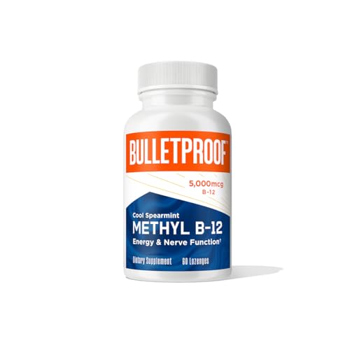 Bulletproof Vitamin B12 Lozenges - Supports Energy & Nerve Function, Sugar-Free - 60 Count