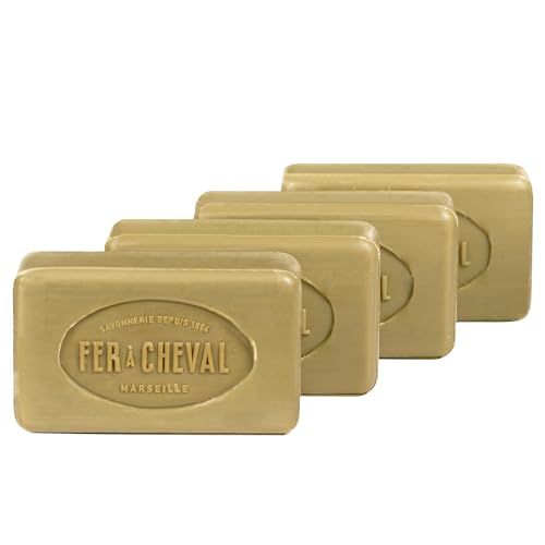 Fer à Cheval Pure Olive Soap Bar - Natural, Hypoallergenic, Moisturizing - 4x100g/3.53oz