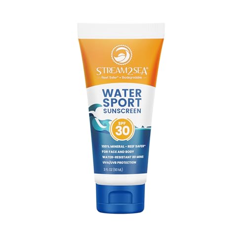 STREAM 2 SEA SPF 30 Mineral Sunscreen - Non-Greasy, Reef Safe Formula for Face & Body - 3oz