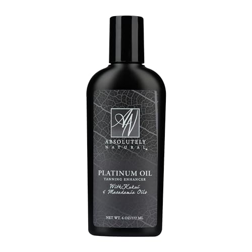 Absolutely Natural Platinum Dark Tanning Oil - Moisturizes & Enhances Glow - 6 Oz