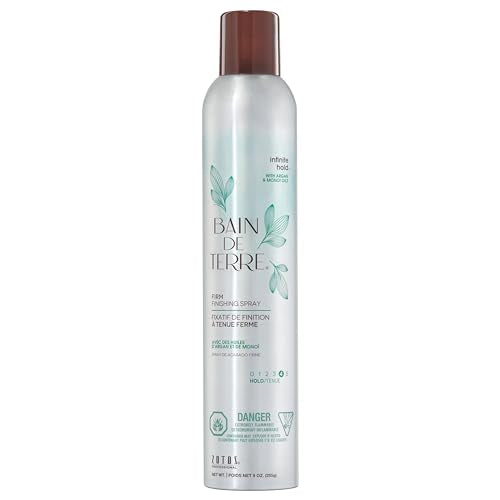 Bain de Terre Hair Styling Spray - Lasting Hold, Shine & Humidity Protection, 9.1 Fl Oz