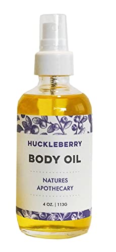 Nature's Apothecary Huckleberry Body Oil - Ultra-Moisturizing, Hypoallergenic - 4oz