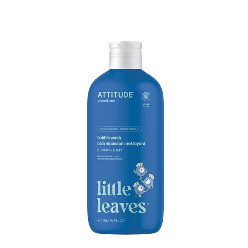 ATTITUDE Kids Shampoo & Body Wash - EWG Verified, Naturally Derived, Blueberry - 16 Fl Oz