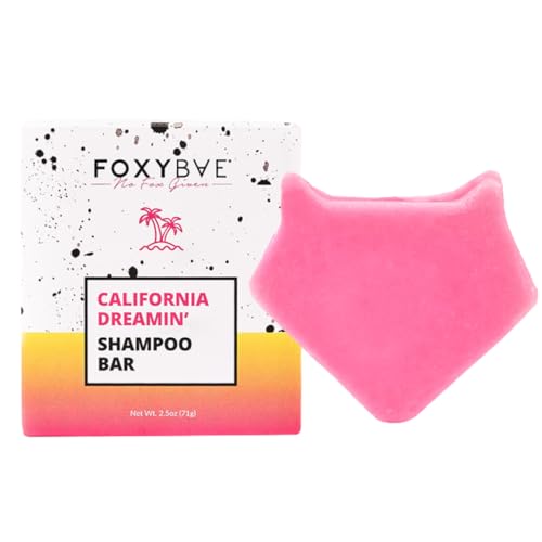 FoxyBae Shampoo Bar - Nourishing Rice Protein, Biotin & Monoi Oil for All Hair Types - 2.5 oz