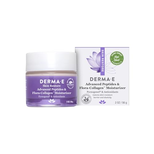 Derma E Collagen Moisturizer - Hydrates & Smooths with Peptides, Natural Ingredients - 2oz