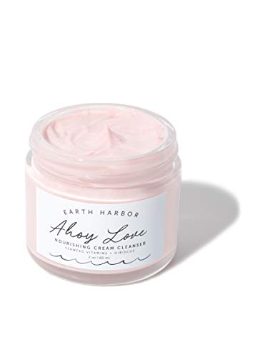 Earth Harbor AHOY LOVE Nourishing Cream Cleanser - Hydrates & Cleanses Gently - Hibiscus, 2oz