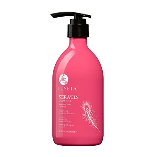 Luseta Keratin Shampoo - Moisture Lock, Color Protection, Nourishing Formula - 16.9oz