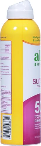 Alba Botanica Kids Sunscreen Spray - SPF 50 Protection, Water Resistant, Tropical Fruit - 5 fl. oz.