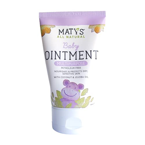 Maty's All Natural Baby Ointment - Soothes Diaper Rash, Cradle Cap & Dry Skin - 3.75 oz