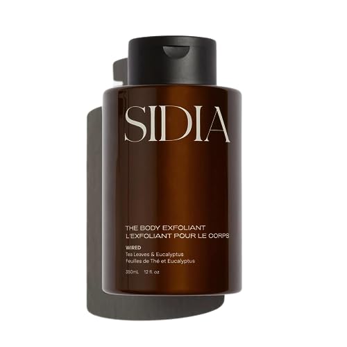 SIDIA Body Exfoliant - Firms & Smooths Skin, Vegan & Cruelty-Free - 11.8 fl oz, Energizing Scent