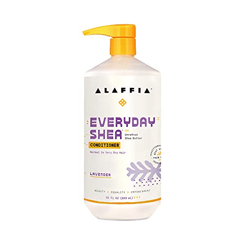 Alaffia EveryDay Shea Co-Wash - Moisturizes & Restores with Fair Trade Shea Butter - Lavender 32oz