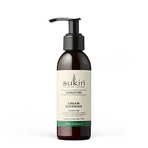 Sukin Naturals Cream Cleanser - Nourishes Dry Skin, Vegan Ingredients, 4.23 Fl Oz