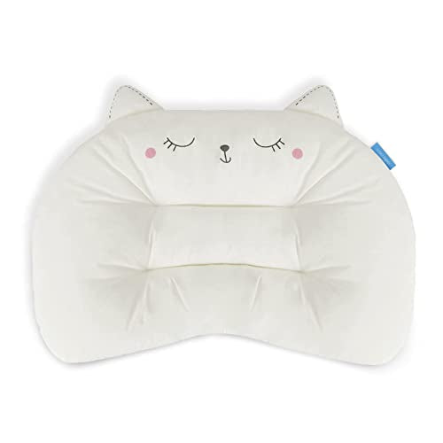 ChocChick Kids Pillow - Soft, Hypoallergenic Support for Toddler Sleep, Cute Cat Design - 20x14in