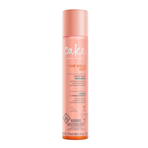 Cake Beauty Hairspray - Flexible Hold & Soft Volume with Vitamin E, Abyssinian Oil - 5.6oz