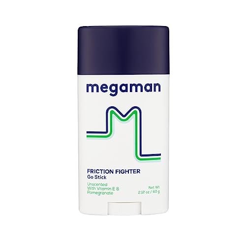 Megaman Friction Fighter Go Stick - Prevents Chafing & Irritation, Vegan Formula - 2.12 oz