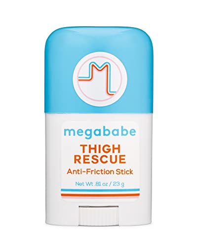 Megababe Thigh Rescue Stick - Prevents Chafing & Irritation, Dermatologist Approved - 0.81 oz